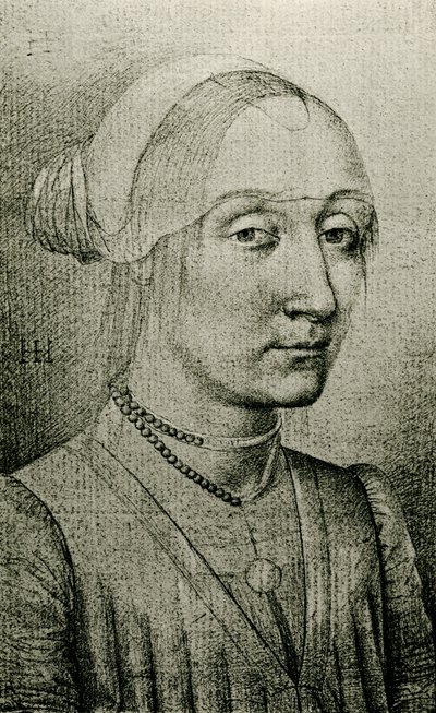 Kvinde portræt af Hans Holbein der Jüngere