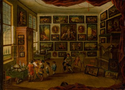 Kunstkammeret, første halvdel af 1600-tallet.. af Hans III Jordaens