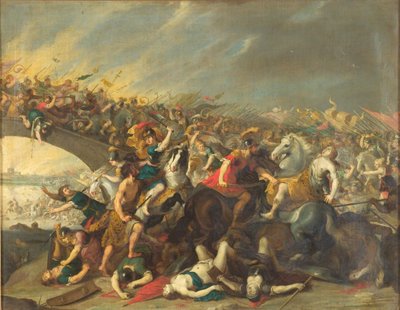 Kæmp med Amazons af Hans I Jordaens