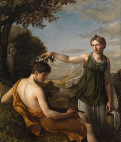 Chloe, af Oeri, Hans Jakob (1782-1868). Olie på lærred af Hans Jakob Oeri