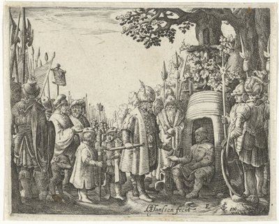 Alexander den Store og Diogenes af Hans Janssen