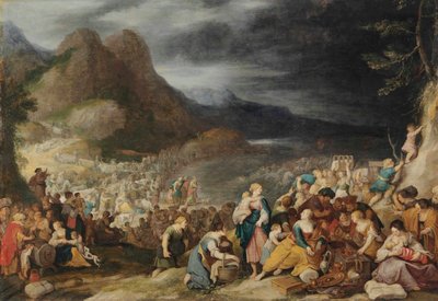 Passagen gennem Det Røde Hav, Faraos hær drukner i bølgerne (2. Mosebog 14,21-26) af Hans Jordaens III