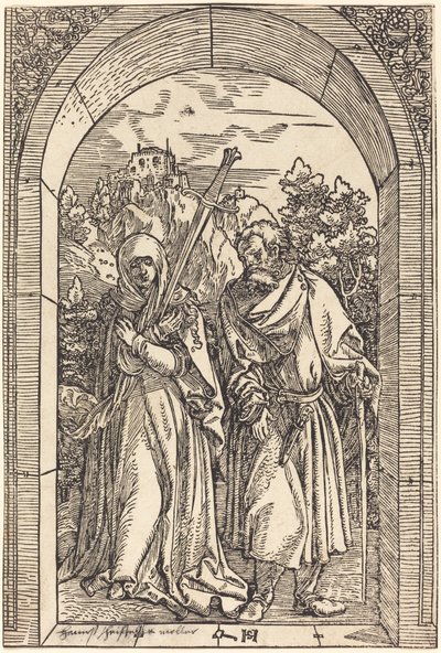Mater Dolorosa og Saint Joseph af Hans Leonard Schaufelein