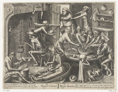 Det tynde køkken Le Maigre Cuisine / The Skinny Keucken (titel på objekt) af Hans Liefrinck (I)