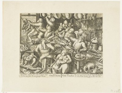 De vette køkken The Grasse Kitchen / De Vette Keuken (titel på objekt) af Hans Liefrinck (I)