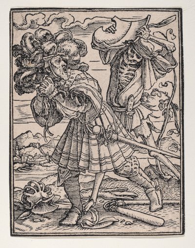 Greven, fra Dødedansen, ca. 1526, udgivet 1538. af Hans Lützelburger