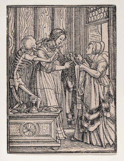 Grevinde fra Dødens dans, ca. 1526, offentliggjort 1538. af Hans Lützelburger