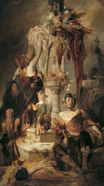 Gammel offerscene af Hans Makart