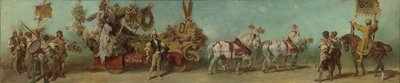 Udkast til festoptoget i 1879 – Beklædningsindustrien af Hans Makart