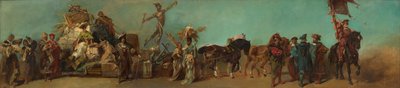 Udkast til festoptoget i 1879 – Grossisternes andelsforening af Hans Makart