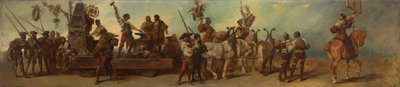 Udkast til festoptoget 1879 - Smedjen af Hans Makart
