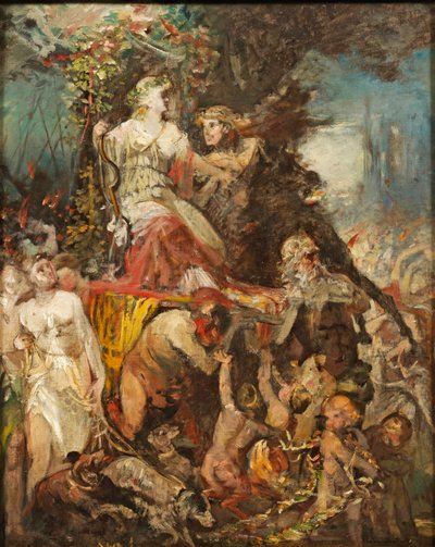 Hans Makart Dianas triumftog med Bacchus af Hans Makart