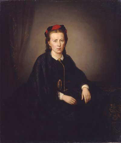 Portræt af en kvinde af Hans Makart