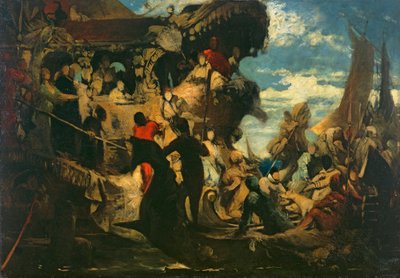 Venedig hylder Caterina Cornaro af Hans Makart
