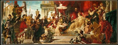 Venedig hædrer Caterina Cornaro (maleri på lærred) af Hans Makart