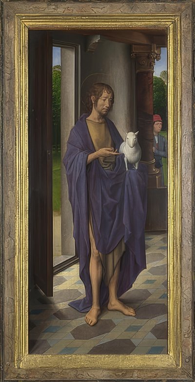 Sankt Johannes Døberen. Omkring 1478 af Hans Memling