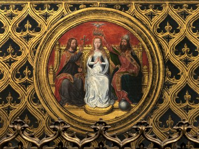 Detalje af Sankt Ursulas relikvieskrin af Hans Memling