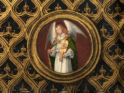 Detalje af Sankt Ursulas relikvieskrin af Hans Memling