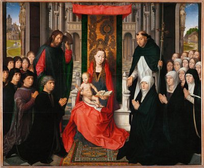 Jomfruen af Jacques Floreins - Madonna med barn ... af Hans Memling