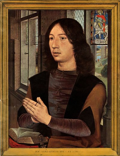 Portræt af Martin Van Nieuwenhowen, 1478. af Hans Memling