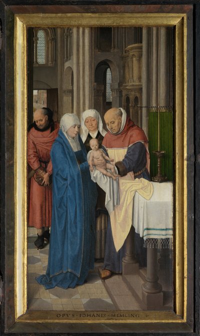 Højre panel af Jan Floreins Triptykon af Hans Memling