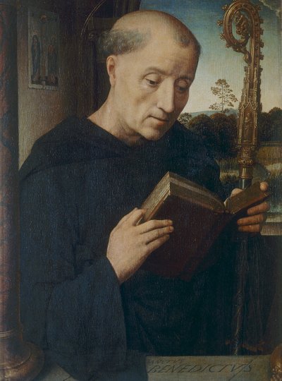 Sankt Benedikt, 1487 af Hans Memling