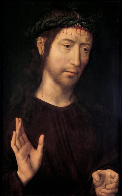Sorgernes mand velsignelse, 1480-1490 af Hans Memling