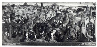 Jomfruens syv glæder, 1480 af Hans Memling