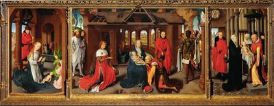 Triptykon: Fødselskirken - Kongernes tilbedelse - (gispende) af Hans Memling
