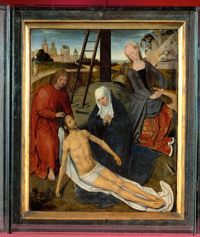 Triptykon af Adriaan Reins, en bror på Sint-Jans Hospital (prustende) af Hans Memling