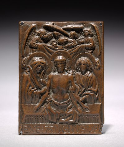 Den døde Kristus støttet af Jomfru Maria og Sankt Johannes, 1427-1467. af Hans Multscher