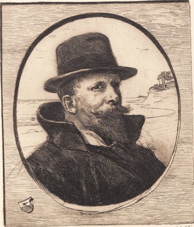 "Selvportræt" af Hans Nikolaj Hansen