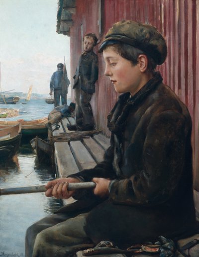 Fiskerdreng af Hans Olaf Heyerdahl