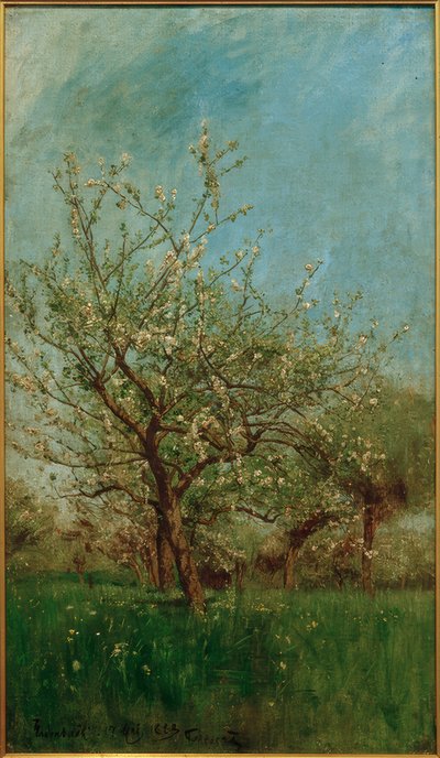 Blomstrende træer Uerdenbach af Hans Peter Feddersen der Jüngere