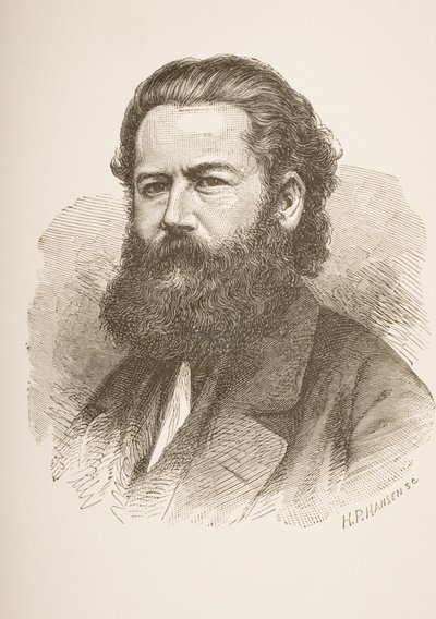 Henrik Ibsen (1828-1906) c.1858 af Hans Peter Hansen