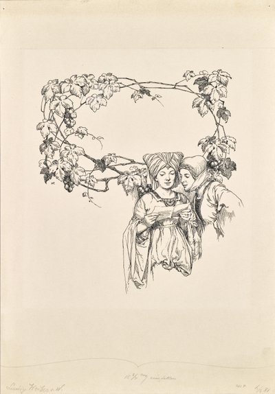 Kalenderside for "The Merry Wives of Windsor" af Hans Printz