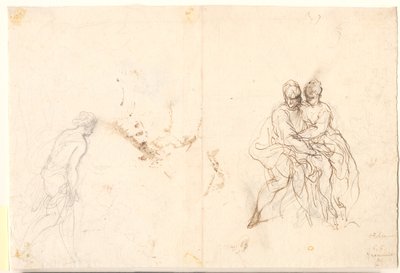 Studie af forskellige figurer af Hans Rottenhammer