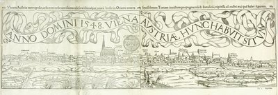 Byudsigt over Wien i 1548, 1550 af Hans Rudolf Manuel Deutsch