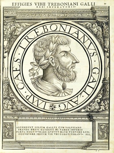 Trebonianus Gallus, illustration fra 