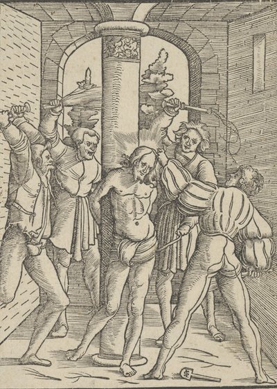 Kristus pisket, fra Jesu Kristi doktrin, liv og lidenskab, 1537. af Hans Schäufelein the Elder