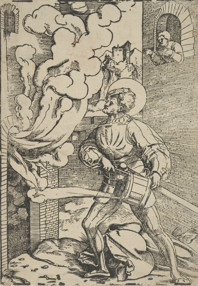 Saint Florian genangreb. af Hans Schäufelein the Elder