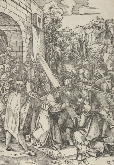 Bæringen af korset. af Hans Schäufelein the Elder