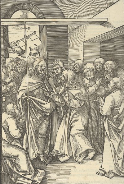 Thomas vantro, fra spejlet af vor Herre Jesu Kristi lidenskab, 1507. af Hans Schäufelein the Elder