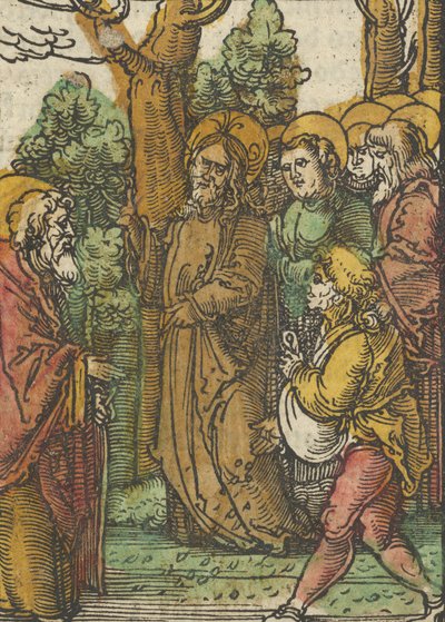 Lignelsen om såmanden og ukrudtet, fra Das Plenarium, 1517. af Hans Schäufelein the Elder