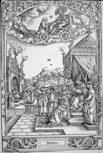 Planeten Jupiter (trægravering) af Hans Sebald (School of) Beham
