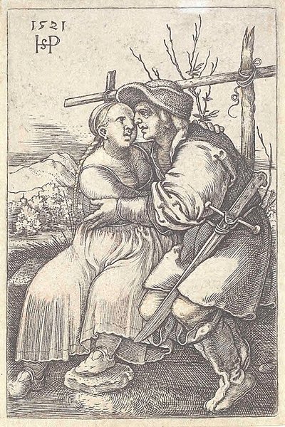 Bonde og hans elskerinde af Hans Sebald Beham
