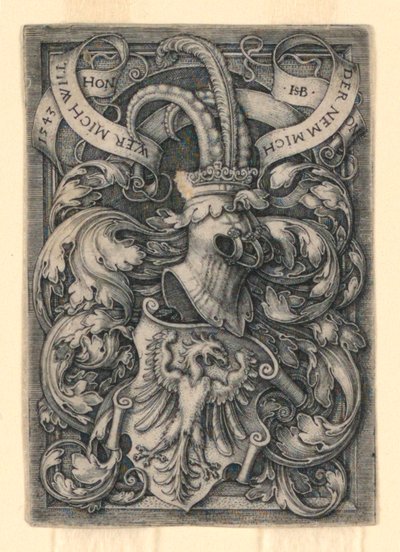 Våbenskjold med en ørn af Hans Sebald Beham