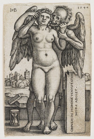 Døden griber en kvinde, 1547 af Hans Sebald Beham