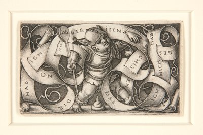 Den lille bøffel med store bogstaver (Den lille bøffel) af Hans Sebald Beham
