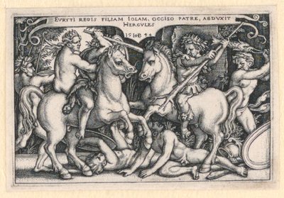 Hercules bortfører Iole af Hans Sebald Beham